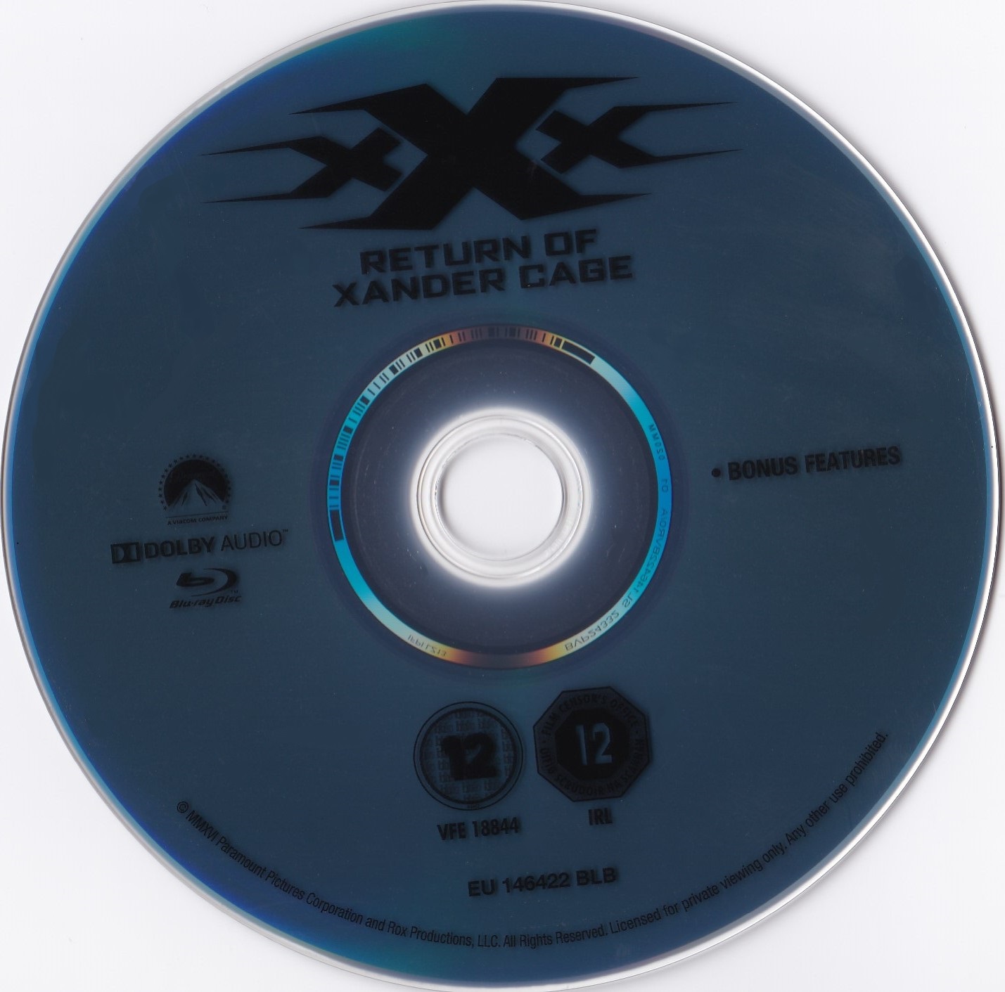 xXx Reactivated BONUS (BLU-RAY)