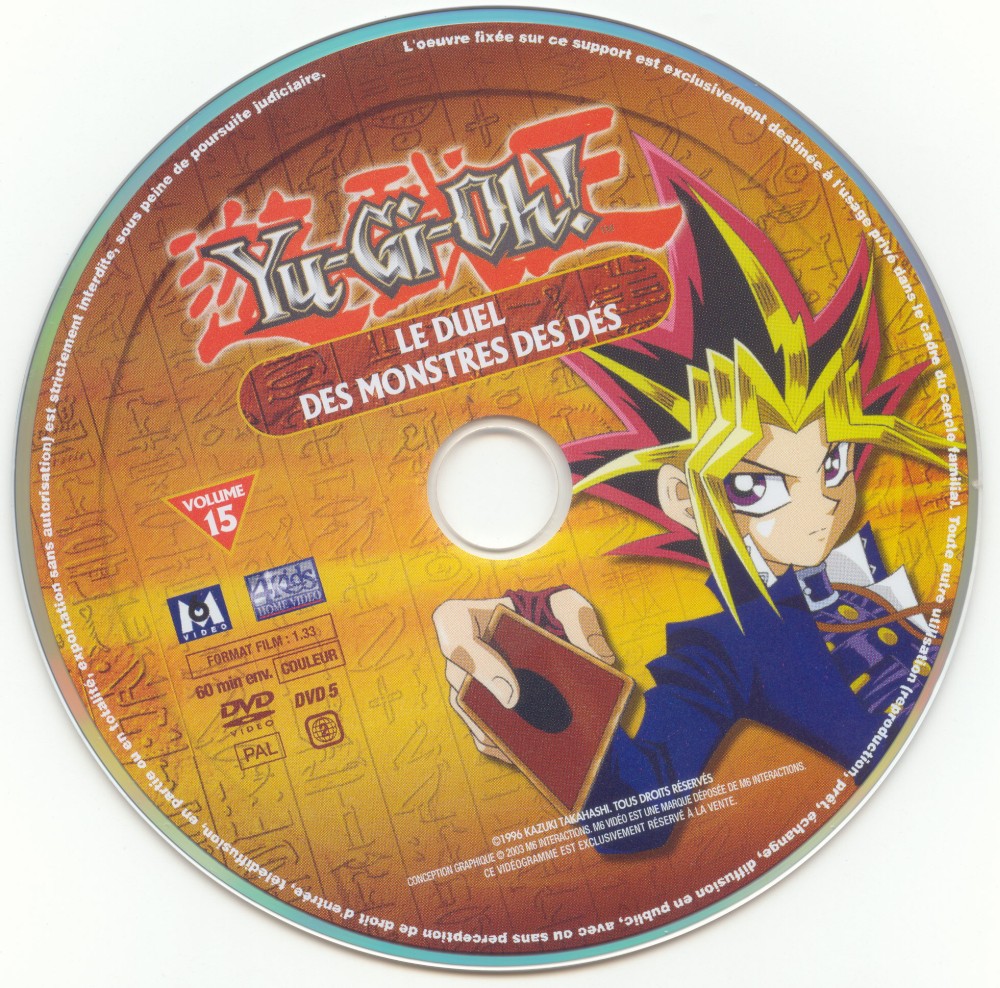 yu gi oh vol 15 Le duel des monstres des des