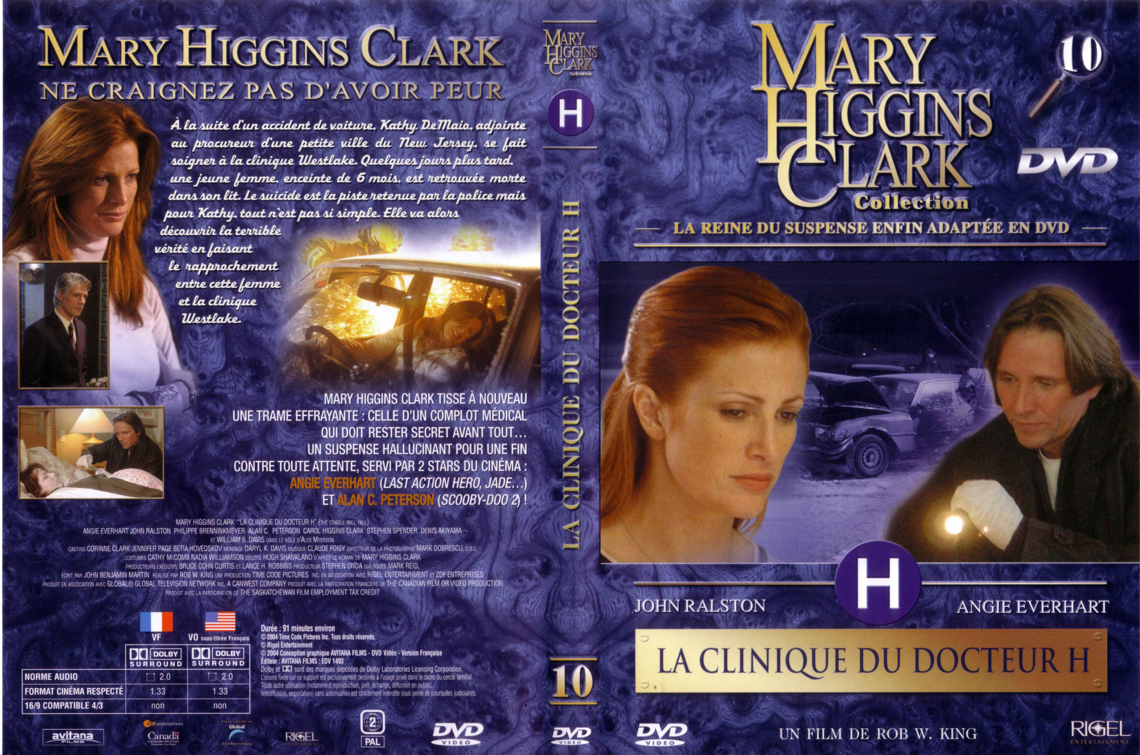 Jaquette DVD Mary Higgins Clark vol 10 - La clinique du docteur H