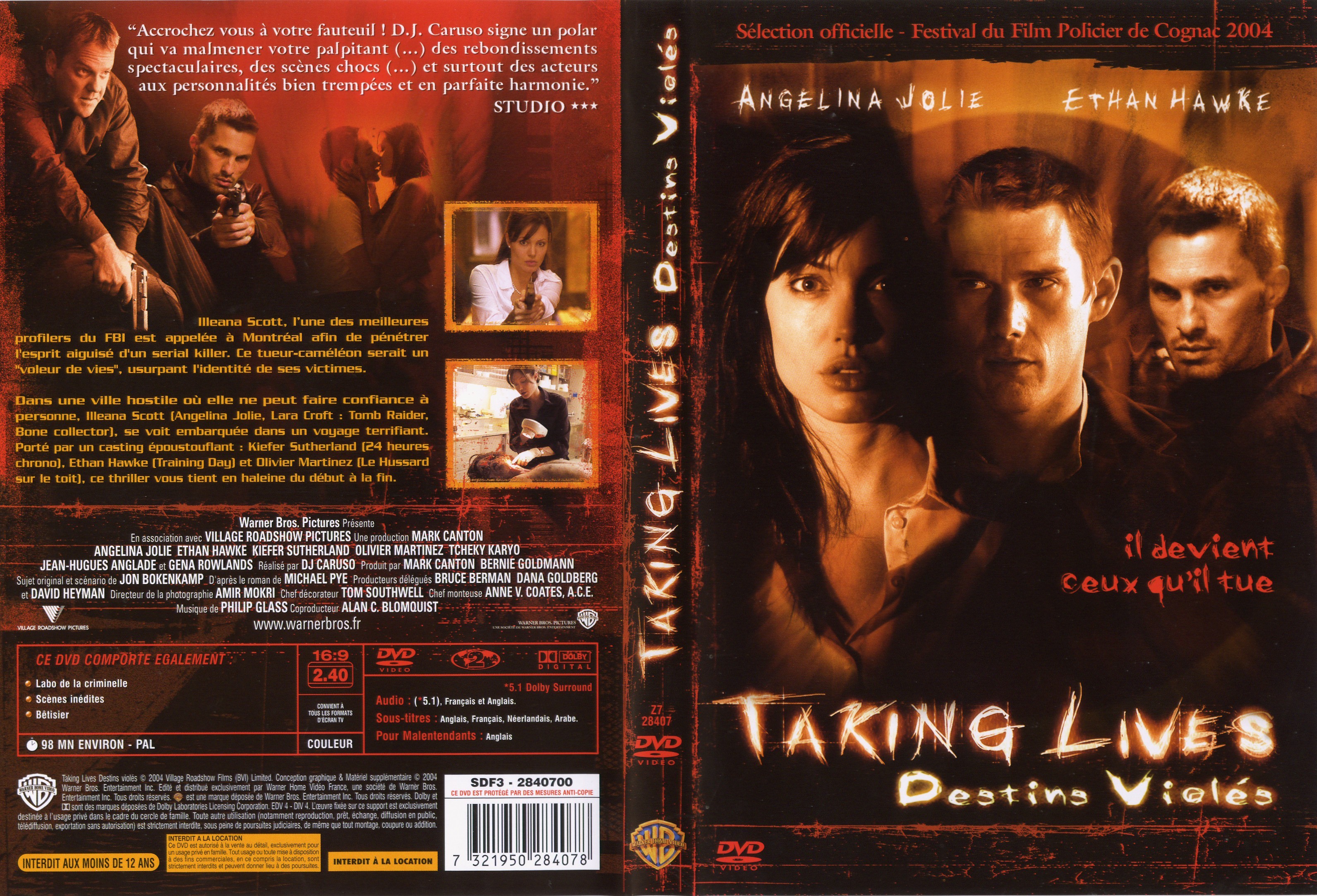 Lives de. Забирая жизни DVD 2004. Забирая жизни (DVD). Живое (DVD). Taking Lives 2004 DVD Cover.