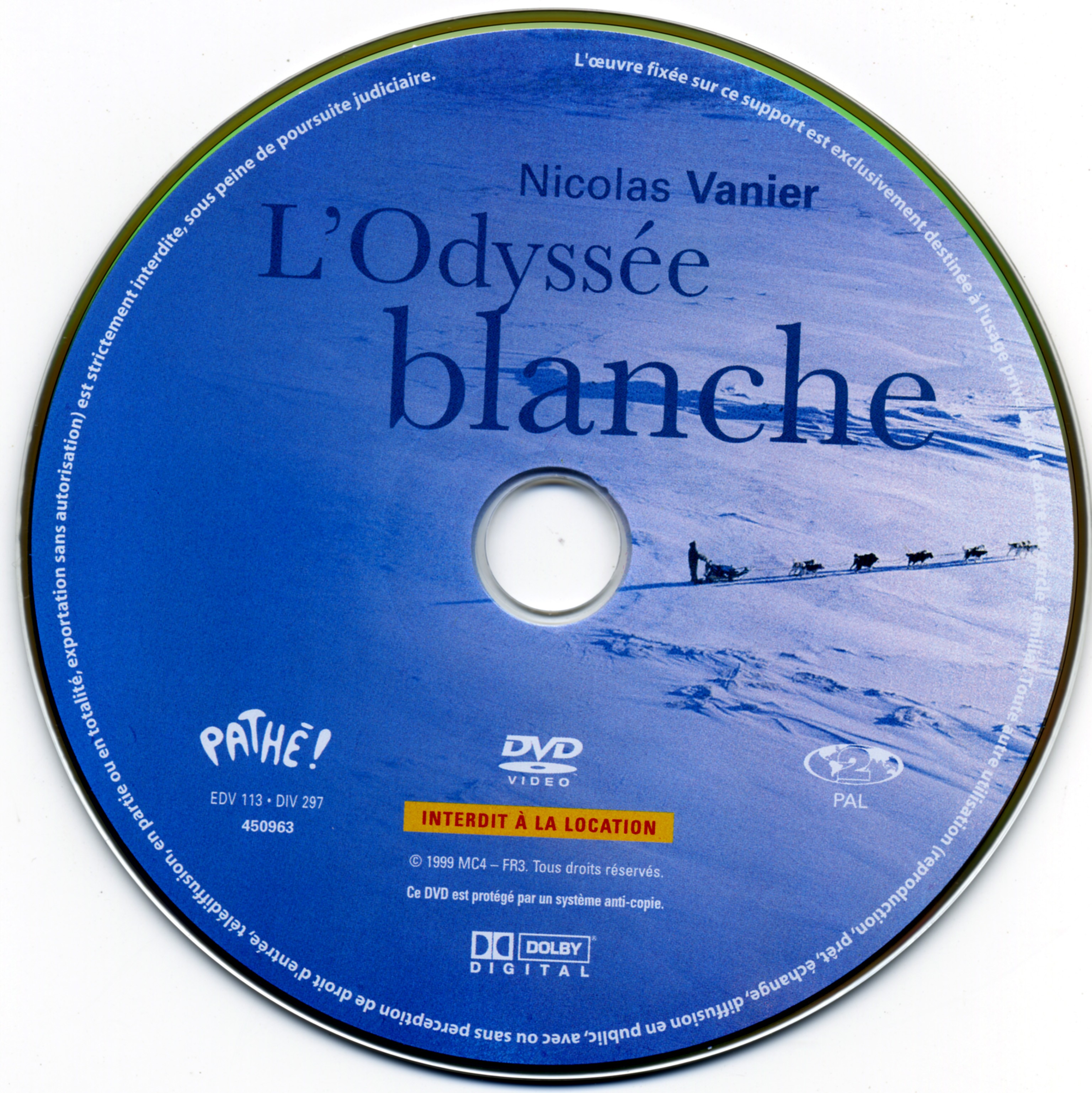 Sticker de L'odyssée blanche - Cinéma Passion